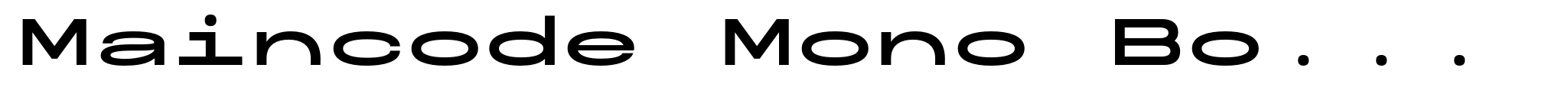 Maincode Mono Bold 200 image